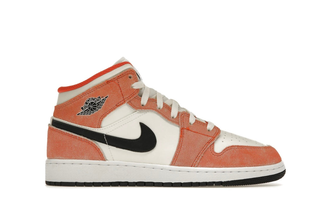 Jordan 1 Mid Se Orange Suede