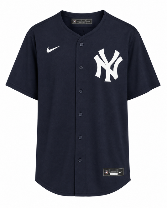 Nike New York Yankees Pinstripe Baseball Jersey Black