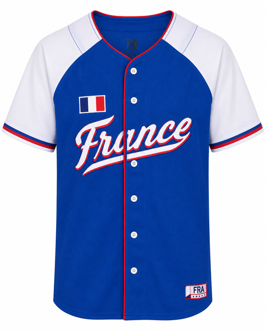 Vintage France Baseball Jersey
