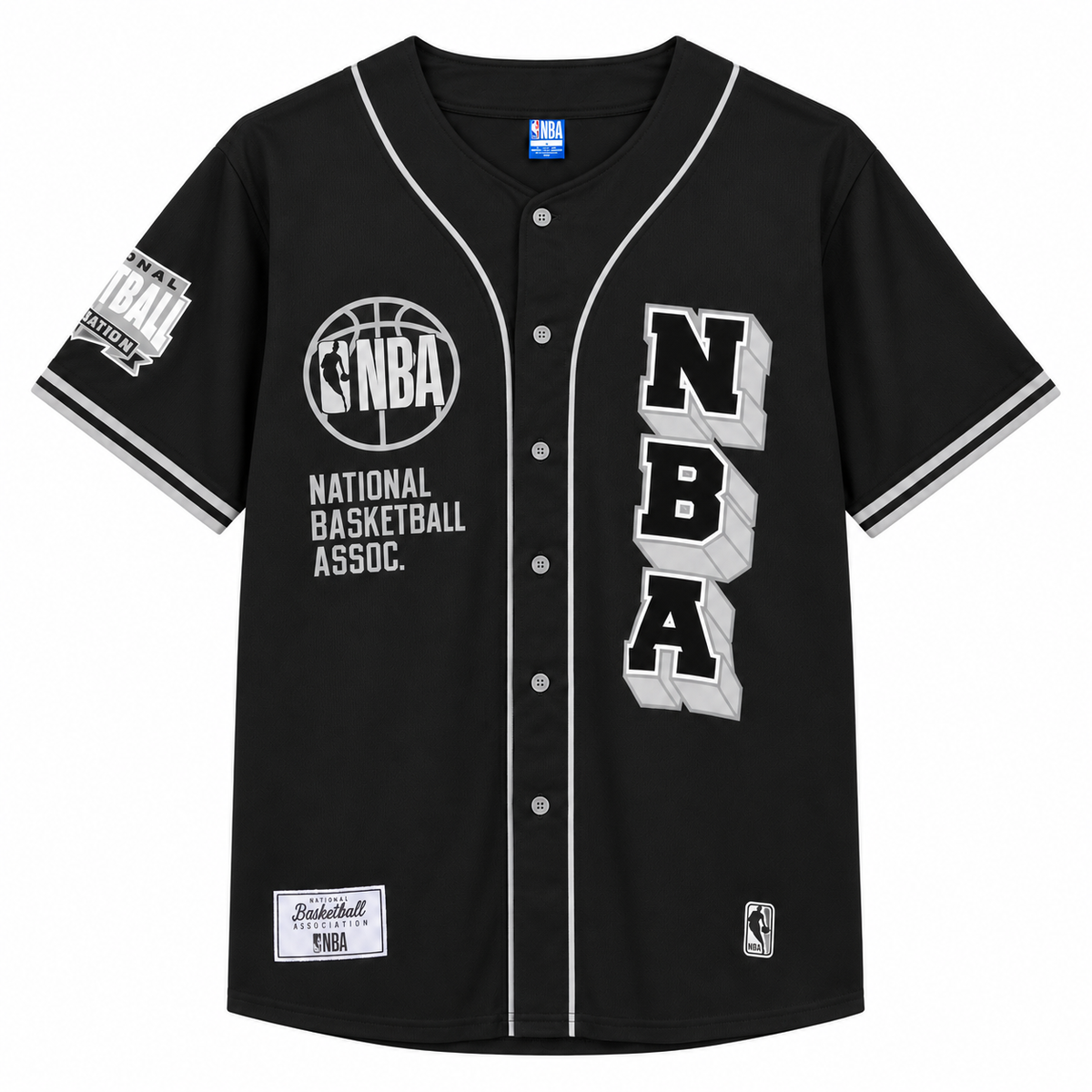 NBA National Basketball Association 1946 Black Baseball Jersey