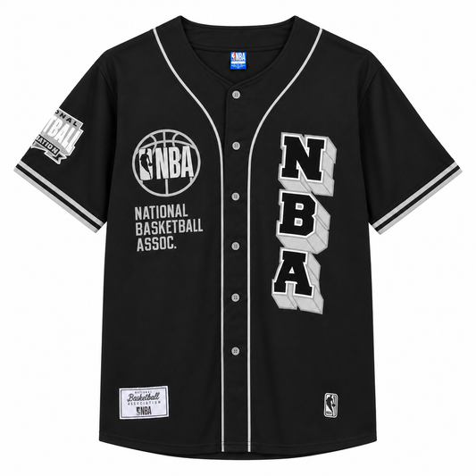 NBA National Basketball Association 1946 Black Baseball Jersey