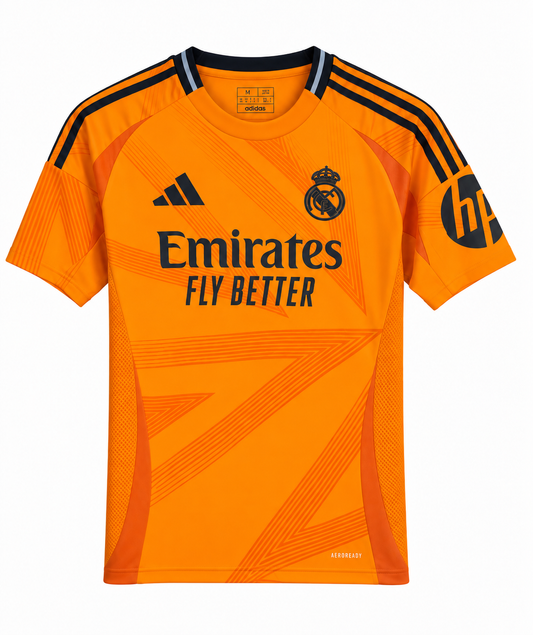Real Madrid 2024/25 Away Jersey – Orange